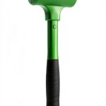 Grip 2 lb Deadblow Hammer Green Steel Shot Head with Cushioned Face-0