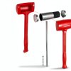 Dead Blow Sledge Hammer TEKTON 156 oz Red with Polyurethane Grip-4
