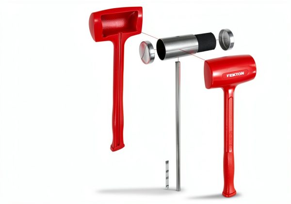 Dead Blow Sledge Hammer TEKTON 156 oz Red with Polyurethane Grip-4