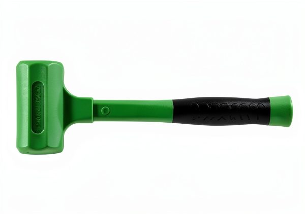 Grip 2 lb Deadblow Hammer Green Steel Shot Head with Cushioned Face-3