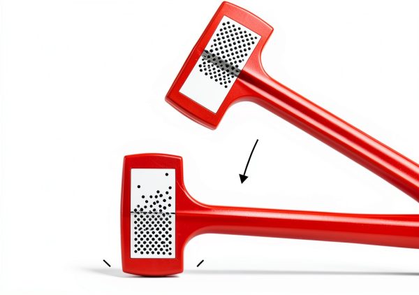 Dead Blow Sledge Hammer TEKTON 156 oz Red with Polyurethane Grip-3