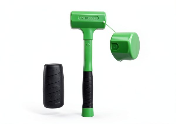 Grip 2 lb Deadblow Hammer Green Steel Shot Head with Cushioned Face-2