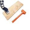 Dead Blow Hammer Acrux7 3-Piece Set 1lb 2lb 3lb Orange Rubber Handles-6