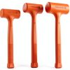 Dead Blow Hammer Acrux7 3-Piece Set 1lb 2lb 3lb Orange Rubber Handles-0