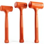 Dead Blow Hammer Acrux7 3-Piece Set 1lb 2lb 3lb Orange Rubber Handles-0