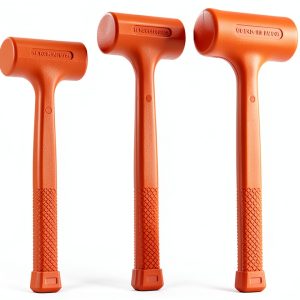 Dead Blow Hammer Acrux7 3-Piece Set 1lb 2lb 3lb Orange Rubber Handles-0