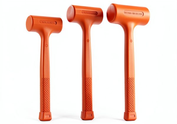 Dead Blow Hammer Acrux7 3-Piece Set 1lb 2lb 3lb Orange Rubber Handles-0