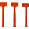 Dead Blow Hammer Acrux7 3-Piece Set 1lb 2lb 3lb Orange Rubber Handles-1