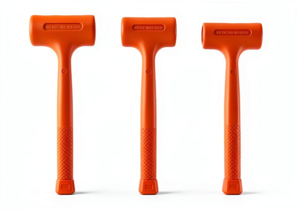 Dead Blow Hammer Acrux7 3-Piece Set 1lb 2lb 3lb Orange Rubber Handles-1
