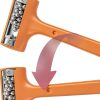 Dead Blow Hammer Acrux7 3-Piece Set 1lb 2lb 3lb Orange Rubber Handles-3