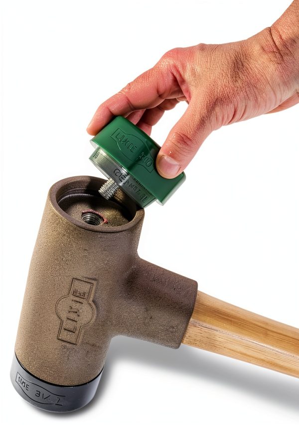 Lixie 1" Replacement Face for 2-Face Dead-Blow Hammer Model 100M Green-1