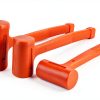 Dead Blow Hammer Acrux7 3-Piece Set 1lb 2lb 3lb Orange Rubber Handles-2