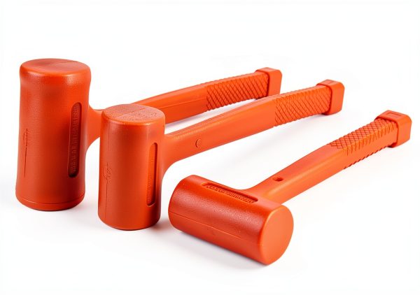 Dead Blow Hammer Acrux7 3-Piece Set 1lb 2lb 3lb Orange Rubber Handles-2