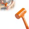 YIYITOOLS 4LB Dead Blow Hammer, Heavy Duty Unibody Molded, Dead-Blow with Steel Ball Shot Filled Head, Ergonomic Checkered Grip, Spark and Rebound Resistant, Orange, Ideal for DIY, Automotive-4