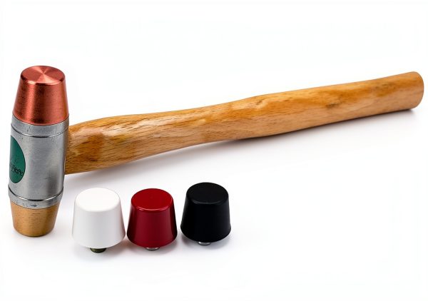 SE 5-IN-1 Dual Interchangeable Hammer - Threaded Copper, Brass Faces - 9-inch Gunsmithing Hammer - 8355HH-0