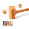 YIYITOOLS 4LB Dead Blow Hammer, Heavy Duty Unibody Molded, Dead-Blow with Steel Ball Shot Filled Head, Ergonomic Checkered Grip, Spark and Rebound Resistant, Orange, Ideal for DIY, Automotive-1