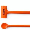 MAXPOWER Dead Blow Hammer, 5 LB dead Blow Mallet with Checkered Grip Handle, Spark and Rebound Resistant - Orange-1