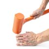 MAXPOWER Dead Blow Hammer, 5 LB dead Blow Mallet with Checkered Grip Handle, Spark and Rebound Resistant - Orange-5