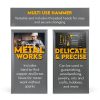 SE 5-IN-1 Dual Interchangeable Hammer - Threaded Copper, Brass Faces - 9-inch Gunsmithing Hammer - 8355HH-1