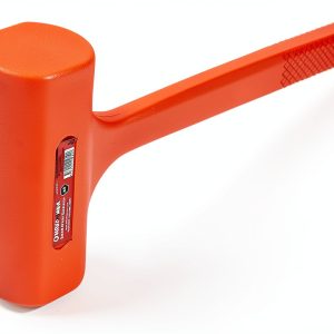 MAXPOWER Dead Blow Hammer, 5 LB dead Blow Mallet with Checkered Grip Handle, Spark and Rebound Resistant - Orange-0