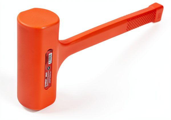 MAXPOWER Dead Blow Hammer, 5 LB dead Blow Mallet with Checkered Grip Handle, Spark and Rebound Resistant - Orange-0