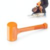YIYITOOLS 4LB Dead Blow Hammer, Heavy Duty Unibody Molded, Dead-Blow with Steel Ball Shot Filled Head, Ergonomic Checkered Grip, Spark and Rebound Resistant, Orange, Ideal for DIY, Automotive-5