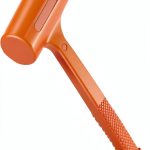 YIYITOOLS 4LB Dead Blow Hammer, Heavy Duty Unibody Molded, Dead-Blow with Steel Ball Shot Filled Head, Ergonomic Checkered Grip, Spark and Rebound Resistant, Orange, Ideal for DIY, Automotive-0